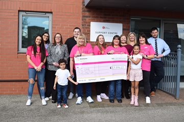 HC-One Darlington Careline Team raises over £17,000 for Brain Tumour Research in memory of colleague